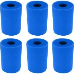 HIASDFLS 6Pcs Filtre Éponge, Éponge De Cartouche Filtrante, Éponge De Filtre De Piscine, Cartouche De Remplacement Lavable Réutilisable, Filtre D'Éponge De Filtre De Bain À Remous-20*10*4Cm
