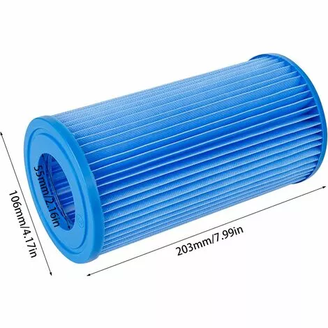 HIASDFLS (1Pcs) Drisubt Générique Cartouches De Filtration Intex Pour Filtre Piscine,Compatible Avec Le Remplacement De La Cartouche Filtrante Iii Fd3136 2 HIASDFLS (1Pcs) Drisubt Générique Cartouches De Filtration Intex Pour Filtre Piscine,Compatible Avec Le Remplacement De La Cartouche Filtrante Iii Fd3136 – Image 2