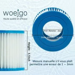 HIASDFLS Filtre Spa Pour Bestway 58323 - Lot De 4, Cartouche Filtrante Taille 6 Pour Lay-Z-Spa, Pour Monaco, Pour Miami, Pour Vegas 9 HIASDFLS Filtre Spa Pour Bestway 58323 - Lot De 4, Cartouche Filtrante Taille 6 Pour Lay-Z-Spa, Pour Monaco, Pour Miami, Pour Vegas -Pompe et filtre de piscine Soldes 58678368 5