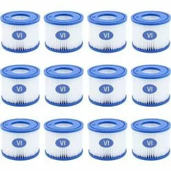 GDRHVFD 12Pcs Cartouches Filtrantes Pour Piscine De Type Vi Pour Bestway Taille 6-58323