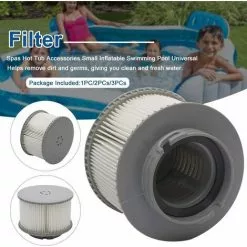 GDRHVFD 3 Pcs Spa Filter Cartouches Pour Mspa, Cartouches Filtrantes De Remplacement De Filtres De Piscine Pour Baignoire,Spa,Piscine, Vous Donnant De L'Eau Propre Et Fraîche -Pompe et filtre de piscine Soldes 58696813 5
