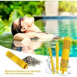 REGALI Filtre Spa Dure 4 Mois Cartouches De Filtres De Piscine à Cartouche Pièces Minérales Pour Spa Et Jacuzzi Cartouche Filtrante Pour Piscine Et Spa Cartouche Spa Bâton Filtre De Piscine, 2 Pièces（Jaune） -Pompe et filtre de piscine Soldes 58700207 4