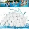FVBJD 700g Filtre Balls Balles De Filtration,Filtre Pour Piscine De Peut Remplacer 25 Kg Sable Filtrant Sable De Quartz,Convient à Divers Systèmes De Filtration Boules De Filtre De Piscine