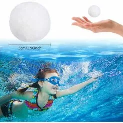 FVBJD 900g Boules De Filtre De Piscine Balles Filtrantes Balles De Filtration Filtre Balls Réutilisables Peut Remplacer 57 Kg Sable Filtrant Sable De Quartz,Convient Systèmes De Filtration -Pompe et filtre de piscine Soldes 58754781 4
