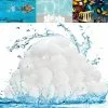 FVBJD Boules De Filtre De Piscine 700g,Balle Filtrante Piscine,Alternative Pour 25 Kg De Sable,Filtre Pour Système De Filtre à Sable,Boules De Filtre Réutilisables De Piscine,Filtrage De L'eau