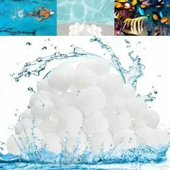 FVBJD Boules De Filtre De Piscine 700g,Balle Filtrante Piscine,Alternative Pour 25 Kg De Sable,Filtre Pour Système De Filtre à Sable,Boules De Filtre Réutilisables De Piscine,Filtrage De L'eau