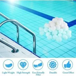 FVBJD Boules De Filtre De Piscine,Balles Filtrantes Piscine,Balle Filtrante Piscine,Piscine Filtres à Sable Filtrage,Balles Filtrantes Réutilisables,Filtre Pour Piscine. 9 FVBJD Boules De Filtre De Piscine,Balles Filtrantes Piscine,Balle Filtrante Piscine,Piscine Filtres à Sable Filtrage,Balles Filtrantes Réutilisables,Filtre Pour Piscine. -Pompe et filtre de piscine Soldes 58754785 5