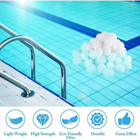 FVBJD Boules De Filtre De Piscine,Balles Filtrantes Piscine,Balle Filtrante Piscine,Piscine Filtres à Sable Filtrage,Balles Filtrantes Réutilisables,Filtre Pour Piscine. 5 FVBJD Boules De Filtre De Piscine,Balles Filtrantes Piscine,Balle Filtrante Piscine,Piscine Filtres à Sable Filtrage,Balles Filtrantes Réutilisables,Filtre Pour Piscine. – Image 5