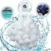 FVBJD Filtre Balls, Boules De Filtre, Balles Filtrantes Réutilisables, Convient à Divers Systèmes De Filtration Boules De Filtre De Piscine(300g)