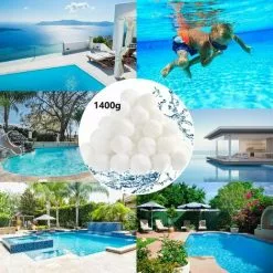 FVBJD 1400g Filtre Balls Balles De Filtration,Filtre Pour Piscine De Peut Remplacer 25 Kg Sable Filtrant Sable De Quartz,Convient à Divers Systèmes De Filtration Boules De Filtre De Piscine 8 FVBJD 1400g Filtre Balls Balles De Filtration,Filtre Pour Piscine De Peut Remplacer 25 Kg Sable Filtrant Sable De Quartz,Convient à Divers Systèmes De Filtration Boules De Filtre De Piscine -Pompe et filtre de piscine Soldes 58754796 4