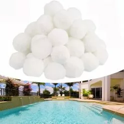 FVBJD Balles Filtrantes, Boules De Filtre De Piscine 700g, Alternative Pour 25kg De Sable Filtrant, Filtre Pour Piscine, Adaptent à Tous Les Filtres à Sable Ou Verre Existants, Bon Effet De Filtre