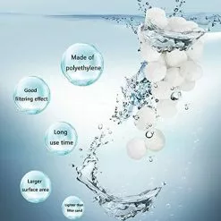 FVBJD Boules De Filtre De Piscine 700g Balles Filtrantes Alternative Pour 25 Kg De Sable, Filtrant Balles Média Filtre à Fibres Pour Piscine Filtres à Sable Filtrage De L'eau. -Pompe et filtre de piscine Soldes 58754809 4