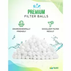 FVBJD ® Balles Filtrantes Pour Piscine 700 G | Filtre Pour Système De Filtre à Sable | Remplace 25 Kg De Sable Filtrant | Boules Filtrantes Extra Durables Pour Une Eau Claire -Pompe et filtre de piscine Soldes 58754811 3