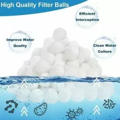 FVBJD Balles Filtrantes 700g, Balles Filtrantes Pour Piscine, Système De Filtration à Sable Alternative Pour 25 Kg De Sable Filtrant, Accessoires De Rechange Pour Filtre De Piscine, Pompe De Filtration 7 FVBJD Balles Filtrantes 700g, Balles Filtrantes Pour Piscine, Système De Filtration à Sable Alternative Pour 25 Kg De Sable Filtrant, Accessoires De Rechange Pour Filtre De Piscine, Pompe De Filtration -Pompe et filtre de piscine Soldes 58754820 3