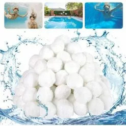FVBJD Boules De Filtre De Piscine 700g Balles Filtrantes Alternative Pour 25 Kg De Sable, Filtrant Balles Média Filtre à Fibres Pour Piscine Filtres à Sable Filtrage De L'eau.