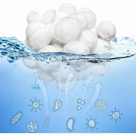 FVBJD Boules De Filtre De Piscine 700g Balles Filtrantes Alternative Pour 25 Kg De Sable, Filtrant Balles Média Filtre à Fibres Pour Piscine Filtres à Sable Filtrage De L'eau. 5 FVBJD Boules De Filtre De Piscine 700g Balles Filtrantes Alternative Pour 25 Kg De Sable, Filtrant Balles Média Filtre à Fibres Pour Piscine Filtres à Sable Filtrage De L'eau. – Image 5