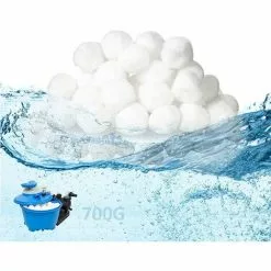 FVBJD Filtre Balls Balles De Filtration, Filtre Pour Piscine De 1400g Peut Remplacer 50kg Sable Filtrant, Convient à Divers Systèmes De Filtration Boules De Filtre De Piscine