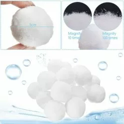 FVBJD 800g Balles Filtrantes,Boules De Filtre De Piscine,Réutilisables,Média Filtre à Fibres Peut Remplacer 28 Kg Sable Quartz Piscine Filtres à Sable Filtrage De L'eau,Utilisées Dans Les Piscines -Pompe et filtre de piscine Soldes 58754833 3