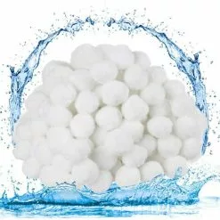 FVBJD Balles Filtrantes, Boules De Filtre De Piscine 700g, Alternative Pour 25kg De Sable Filtrant, Filtre Pour Piscine, Média Filtre à Fibres Pour Piscine Filtres à Sable Filtrage De L'eau