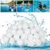 FVBJD 500g / 5.5L Boules De Filtre De Piscine, Balles Filtrantes,Média Filtre à Fibres Pour Piscine Filtres à Sable Filtrage De L'eau,Écologique, Léger Et Durable