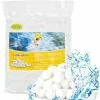 FVBJD Balles Filtrantes,800g Boules De Filtre De Piscine,Pool Filter Balls,Balles De Filtration,Nettoyeur De Piscine,Média Filtre à Fibres Pour Piscine,Convient à Divers Systèmes De Filtration