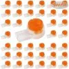 FVBJD 200pcs Connecteurs De Câble à UY2, Connecteur Épissure Rapide Terminaux Étanche Avec Bouton Transparent Orange