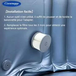 OUSUDELA Filtre De Rechange Pour Compatible Avec Toutes Les Cartouches Filtrantes MS-pa Actuelles Et Les Piscines Filtre Spa Gonflable Lot De 2 -Pompe et filtre de piscine Soldes 59003689 5
