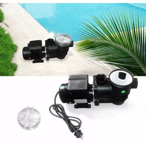 VICCO Pompe De Piscine Noir Avec Préfiltre 7,5 M³ VitaliSpa 2 VICCO Pompe De Piscine Noir Avec Préfiltre 7,5 M³ VitaliSpa – Image 2