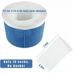 LTS FAFA Chaussettes D'écumoire De Piscine 10 Pièces, Filtre De Piscine, Sac Poubelle -Pompe et filtre de piscine Soldes 59153873 3