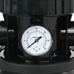 INLIFE Filtre à Sable De Piscine Avec Vanne 6 Voies Noir -Pompe et filtre de piscine Soldes 59171469 5