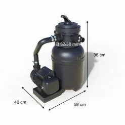 VICCO Système De Filtration à Sable Avec Minuterie 7m³/h VitaliSpa 7 VICCO Système De Filtration à Sable Avec Minuterie 7m³/h VitaliSpa -Pompe et filtre de piscine Soldes 59175091 3