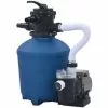 GROSMONDE Pompe Filtrante à Sable 530 W 10980 L/h Avec Minuterie