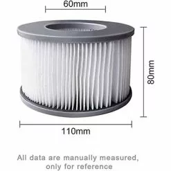 EINEMGELD Lot De 6 Filtres De Jacuzzi Pour Piscines Gonflables MSPA, Version Améliorée, Cartouche De Filtre Compatible Avec Tous Les Jacuzzi Actuels -Pompe et filtre de piscine Soldes 59433919 3