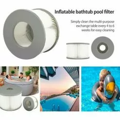 EINEMGELD Lot De 6 Filtres De Jacuzzi Pour Piscines Gonflables MSPA, Version Améliorée, Cartouche De Filtre Compatible Avec Tous Les Jacuzzi Actuels -Pompe et filtre de piscine Soldes 59433919 5