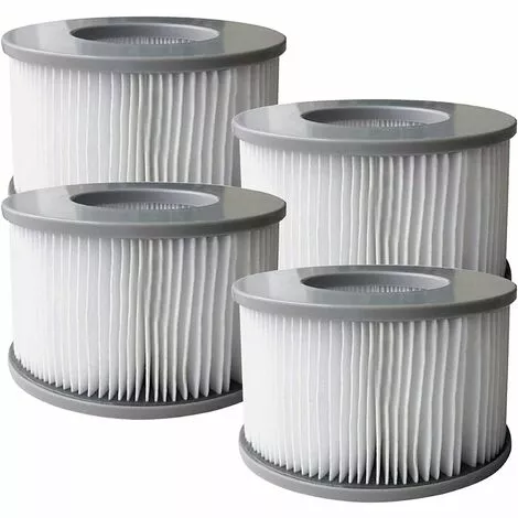 EINEMGELD Lot De 4 Cartouches Filtrantes De Rechange Pour Piscine Gonflable Mspa, Jacuzzi 5 EINEMGELD Lot De 4 Cartouches Filtrantes De Rechange Pour Piscine Gonflable Mspa, Jacuzzi – Image 5