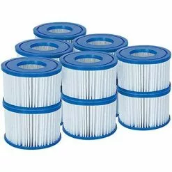 EINEMGELD Bestway 58323 Lay-Z-Spa Cartouche Filtrante Taille VI Standard : Lot De 6 X 2. Standard: 6 X Twin Pack (12 Filters) Blanc Et Bleu