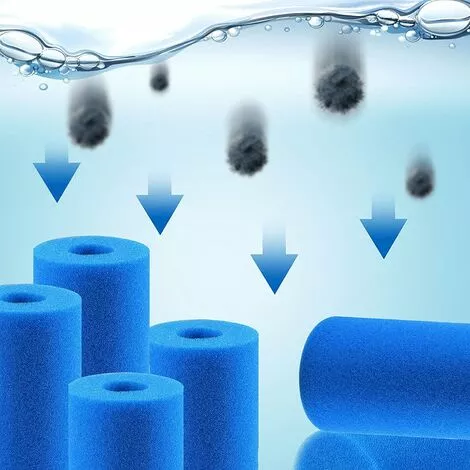 STARLIGHT Filtre De Piscine En Mousse, SL.GT 2 Cartouche De Filtre éponge, Filtre Éponge Cartouche Réutilisables Et Lavables,20*10*4CM 4 STARLIGHT Filtre De Piscine En Mousse, SL.GT 2 Cartouche De Filtre éponge, Filtre Éponge Cartouche Réutilisables Et Lavables,20*10*4CM – Image 4