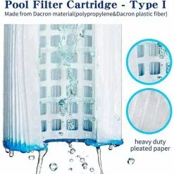 BENOBBY KIDS Lot De 4 Filtres Pour Type I Remplace Les Cartouches Filtrantes, Filtre Pompe Piscine , Accessoire Pour Le Nettoyage De La Piscine Pour 8 BENOBBY KIDS Lot De 4 Filtres Pour Type I Remplace Les Cartouches Filtrantes, Filtre Pompe Piscine , Accessoire Pour Le Nettoyage De La Piscine Pour -Pompe et filtre de piscine Soldes 59761951 4
