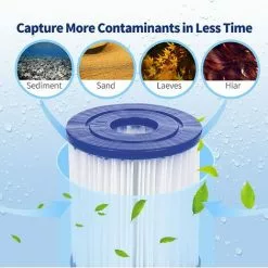 BENOBBY KIDS Lot De 4 Filtres Pour Type I Remplace Les Cartouches Filtrantes, Filtre Pompe Piscine , Accessoire Pour Le Nettoyage De La Piscine Pour 9 BENOBBY KIDS Lot De 4 Filtres Pour Type I Remplace Les Cartouches Filtrantes, Filtre Pompe Piscine , Accessoire Pour Le Nettoyage De La Piscine Pour -Pompe et filtre de piscine Soldes 59761951 5