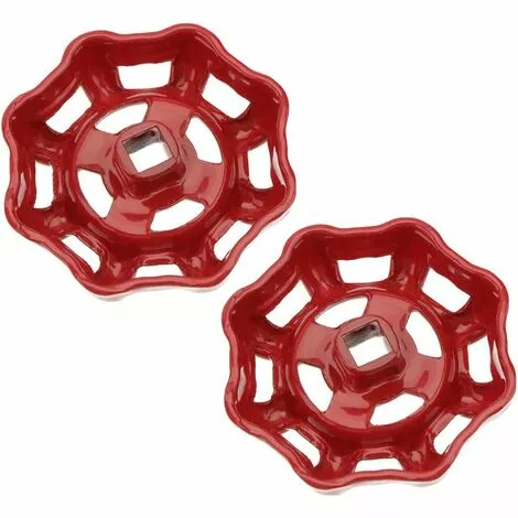 GALOZZOIT Volant De Vanne En Fer 2 Pièces Rouge 7x7mm Poignées De Partie Supérieure Pour Vanne D'arrêt Vanne à Siège D'angle Vanne à Siège Droit Vanne à Siège Tuyau D'eau 1 GALOZZOIT Volant De Vanne En Fer 2 Pièces Rouge 7x7mm Poignées De Partie Supérieure Pour Vanne D'arrêt Vanne à Siège D'angle Vanne à Siège Droit Vanne à Siège Tuyau D'eau