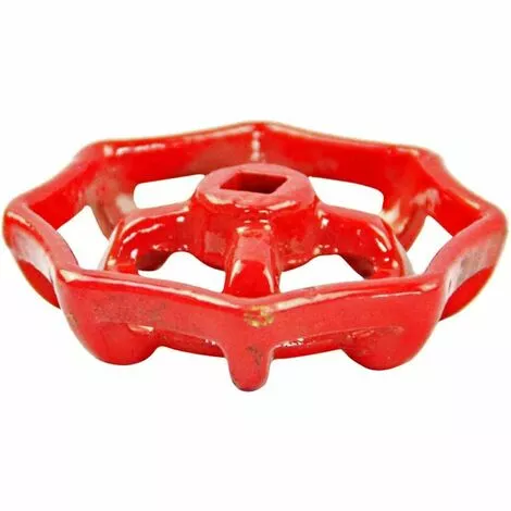 GALOZZOIT Vanne Volant En Fer Vanne à Boisseau Sphérique Vanne D'arrêt Robinet Tuyau D'eau Partie Supérieure Poignée 6x6mm 50g (rouge) 3 GALOZZOIT Vanne Volant En Fer Vanne à Boisseau Sphérique Vanne D'arrêt Robinet Tuyau D'eau Partie Supérieure Poignée 6x6mm 50g (rouge) – Image 3
