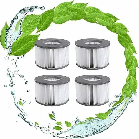 GALOZZOIT Filtres De Rechange Pour Mspa Cartouche Filtrante,pour Sous-Marins Et Spa Chauds,Convient Pour Tous Les Jacuzzis Actuels,pour Piscines Gonflables - Modèle à Partir De 2020 (4pièces) 1 GALOZZOIT Filtres De Rechange Pour Mspa Cartouche Filtrante,pour Sous-Marins Et Spa Chauds,Convient Pour Tous Les Jacuzzis Actuels,pour Piscines Gonflables - Modèle à Partir De 2020 (4pièces)