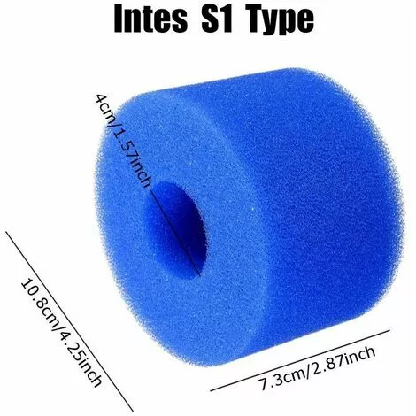 IRISFR Lilaris 2, Pièces Éponge Filtrante Type S1, Cartouche De Filtre En Mousse, Mousse Pour Filtre Piscine, Réutilisables Et Lavables, Filtre En Mousse Pour Spa, Piscine, Jacuzz,bleu 2 IRISFR Lilaris 2, Pièces Éponge Filtrante Type S1, Cartouche De Filtre En Mousse, Mousse Pour Filtre Piscine, Réutilisables Et Lavables, Filtre En Mousse Pour Spa, Piscine, Jacuzz,bleu – Image 2