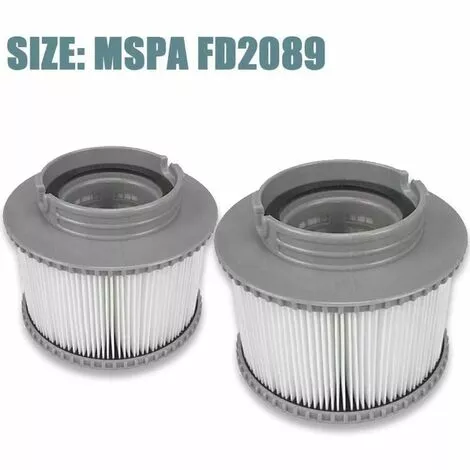 DENUOTOP Cartouches De Filtres Cartouches De Filtre De Piscine, Filtre Cartouches De Rechange De Filtre MSpa Pour Baignoire, Spa, Piscine (2pcs) 2 DENUOTOP Cartouches De Filtres Cartouches De Filtre De Piscine, Filtre Cartouches De Rechange De Filtre MSpa Pour Baignoire, Spa, Piscine (2pcs) – Image 2