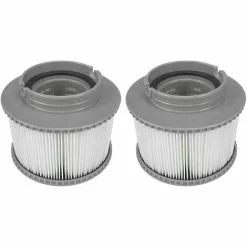 DENUOTOP Cartouches De Filtres Lot De 2 Cartouches Filtrantes Pour Piscine, Accessoires De Filtre De Nettoyage De Piscine Gonflable De Rechange Pour Spa, Cartouche De Filtre Antimicrobienne Pour Spa Facile à Installer