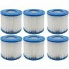 MINKUROW Lot De 6 Filtres De Jacuzzi Pour Piscine - Type D - Cartouche De Filtre De Rechange Pour Summer Waves