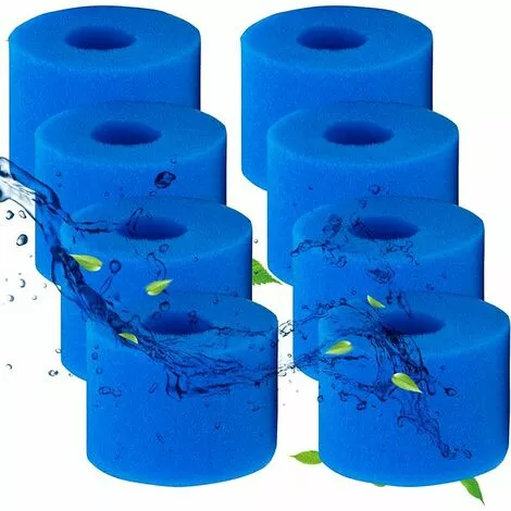 STARLIGHT Éponge Filtre S1 Pour Spa,Cartouche Filtre Piscine Pour Intex,Type S1 Pour Intex 29001 E Pure Spa,Réutilisables Et Lavables, Filtre En Mousse Pour Spa, Piscine (8 Pcs),STAR.L 1 STARLIGHT Éponge Filtre S1 Pour Spa,Cartouche Filtre Piscine Pour Intex,Type S1 Pour Intex 29001 E Pure Spa,Réutilisables Et Lavables, Filtre En Mousse Pour Spa, Piscine (8 Pcs),STAR.L