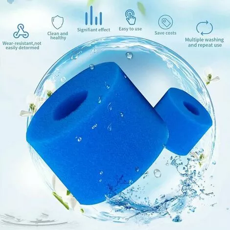 STARLIGHT Éponge Filtre S1 Pour Spa,Cartouche Filtre Piscine Pour Intex,Type S1 Pour Intex 29001 E Pure Spa,Réutilisables Et Lavables, Filtre En Mousse Pour Spa, Piscine (8 Pcs),STAR.L 3 STARLIGHT Éponge Filtre S1 Pour Spa,Cartouche Filtre Piscine Pour Intex,Type S1 Pour Intex 29001 E Pure Spa,Réutilisables Et Lavables, Filtre En Mousse Pour Spa, Piscine (8 Pcs),STAR.L – Image 3