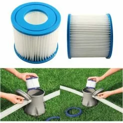OUSUDELA Summer Pool Papie Cartouches Filtrantes Papier Type (2 Pièces) -Pompe et filtre de piscine Soldes 60209347 4