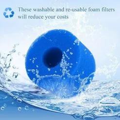 FLYME Éponge En Mousse De Rechange Pour Filtre De Piscine Compatible Avec In-tex Type S1, Filtre à Cartouche En éponge Réutilisable Et Lavable Pour Spa Jacuzzi Spa (6 Pièces) -Pompe et filtre de piscine Soldes 60246291 4